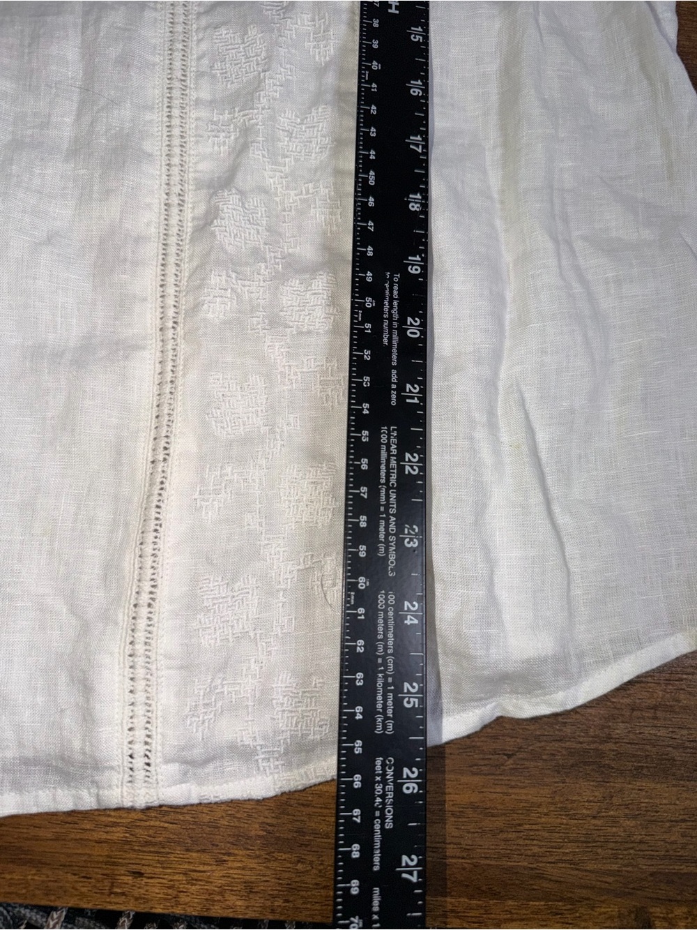 J Jill Love Linen White Lace Tunic Boho Peasant Coastal Cottagecore Top Sz L - Picture 6 of 6